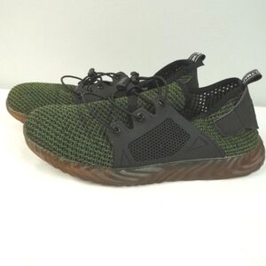 Adidas Die Weltmarke Black and Green Steel Toed Men's Shoes EU‎ 43 = US 10
